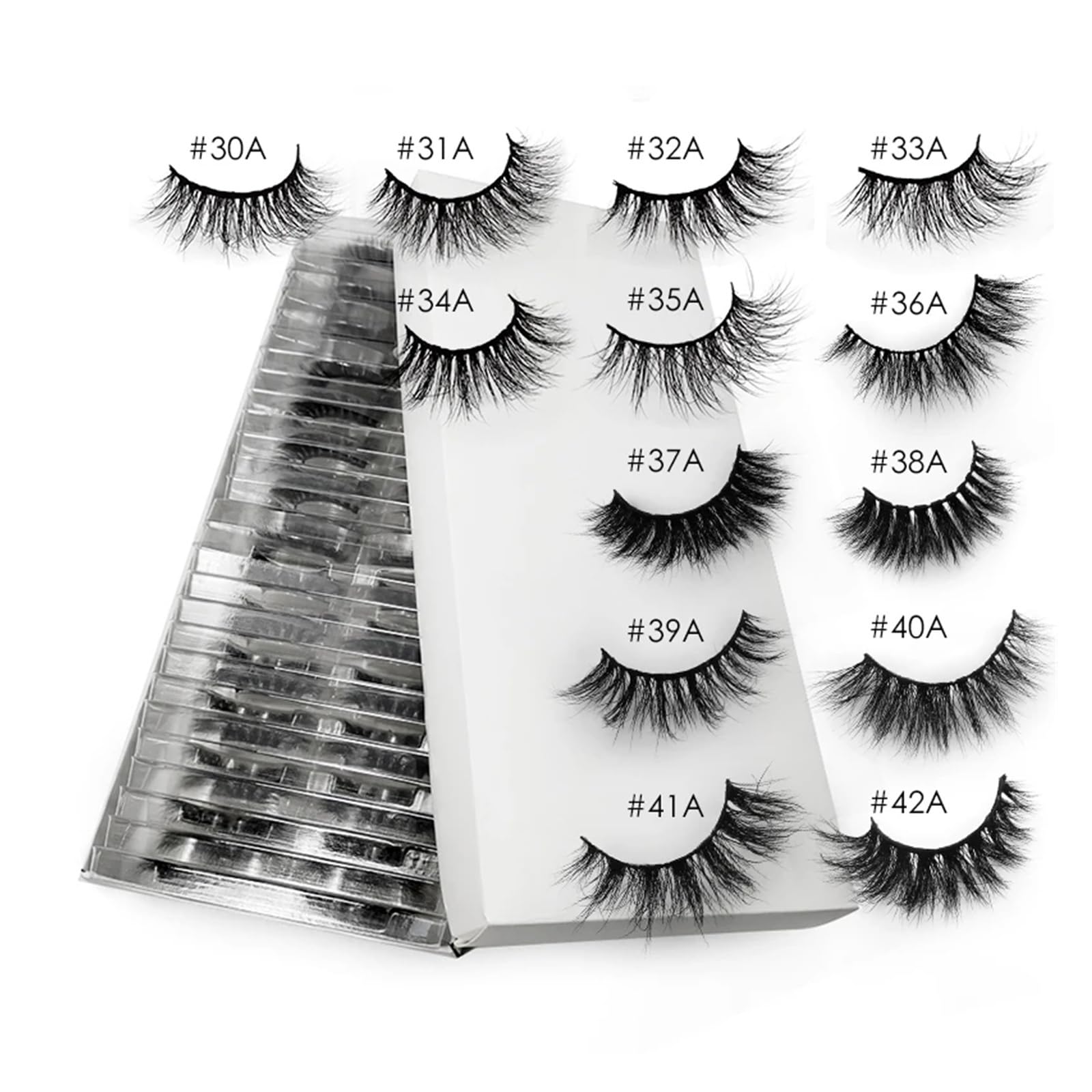 UAMOU 20 30 40 50 False Eyelashes 3D Mink Eyelashes Dramatic Lashes Faux cils Makeup Natural Long Eye