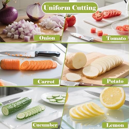 Miniatura 7 de FANTEXY Soporte de cebolla para rebanar, rebanador de cebolla y ablandador de carne, acero inoxidable extra grande de 16 puntas, picador de verduras