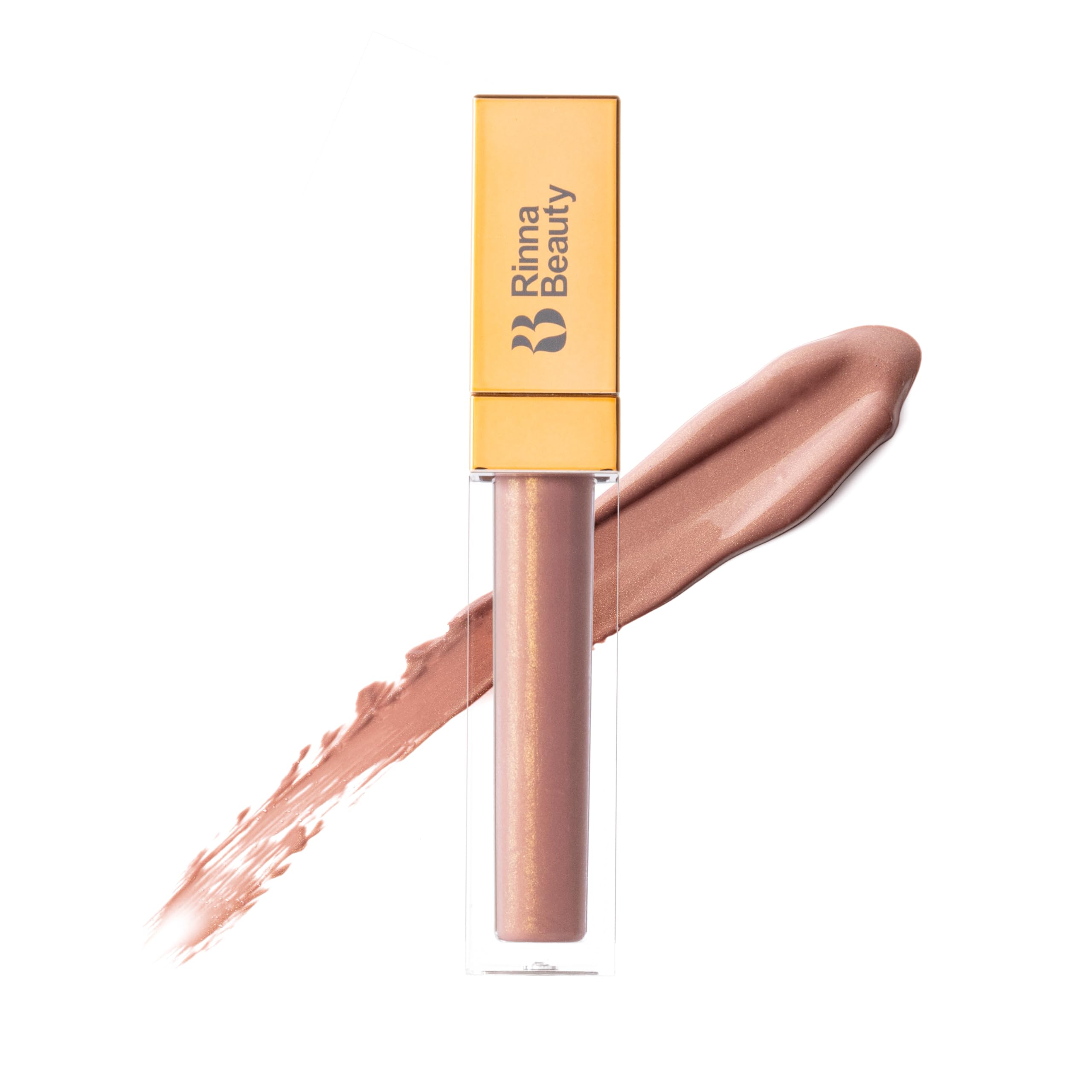 RB RINNA BEAUTY Lisa - Larger Than Life Lip Plumping Gloss - Jet Setter - It Helps Boost Collagen, Elastin Production, and Increases Lip Volume, Cruelty-Free, Vegan - 1 each
