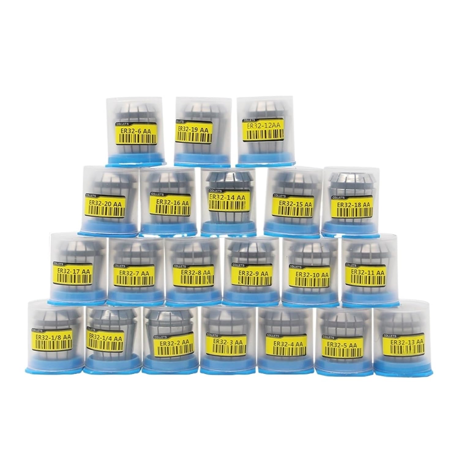 Machine 1 Kit Collet ER25， 0.015 Collet 2-20mm,1/4,1/8mm Spring Collet for Milling Lathe Tool and Spindle