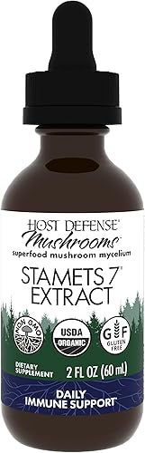 Miniatura 10 de Host Defense Stamets 7 Extract - Mezcla de 7 especies - Suplemento de hongos para apoyo inmunológico con Royal Sun Blazei, Cordyceps, Reishi,