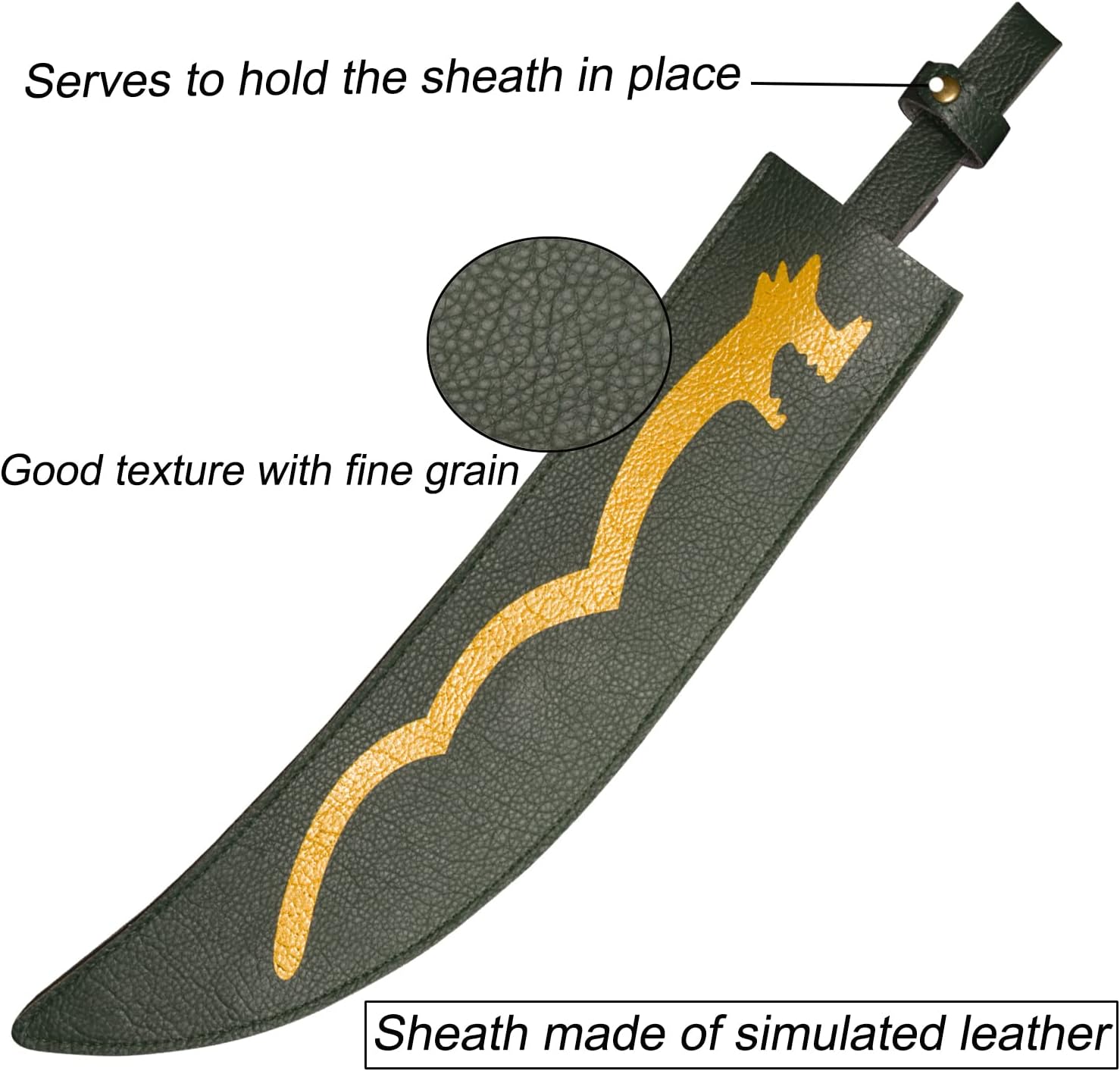 Meliodas Broken Cosplay Sword of Anime Seven Deadly Sins Stainless Steel Blade For Cosplay and Display Green Sword All Made of Metal - Image 4