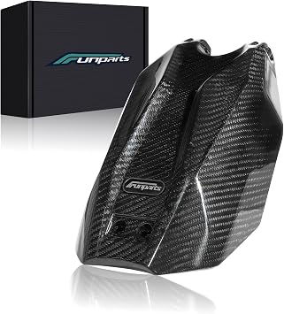 Funparts Real Carbon Fiber Battery Cover for Talaria Sting R MX4, Electric Dirt Bike Battery Guard Protect Warp for Talaria Sting MX4 MX3, High Strength Natural Lluster Colorfast