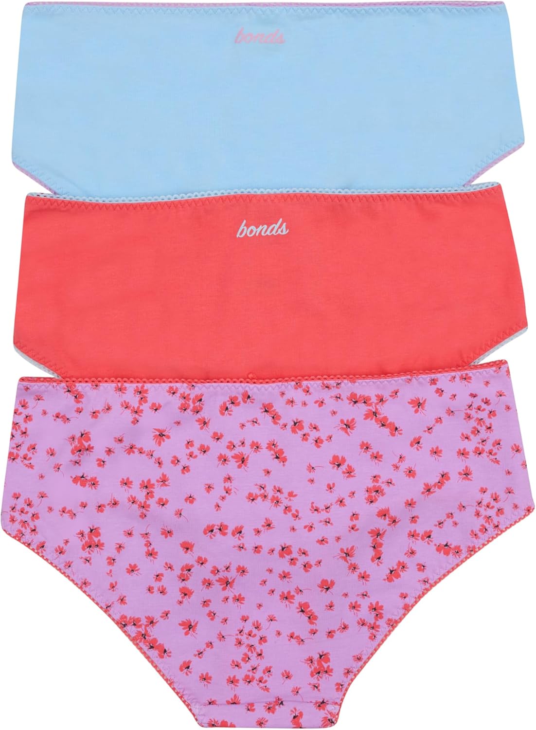 Bonds womens Picot Trim Icons Cheeky Underwear in Stretchy Cotton Blend for Women, 3-pack - Image 5