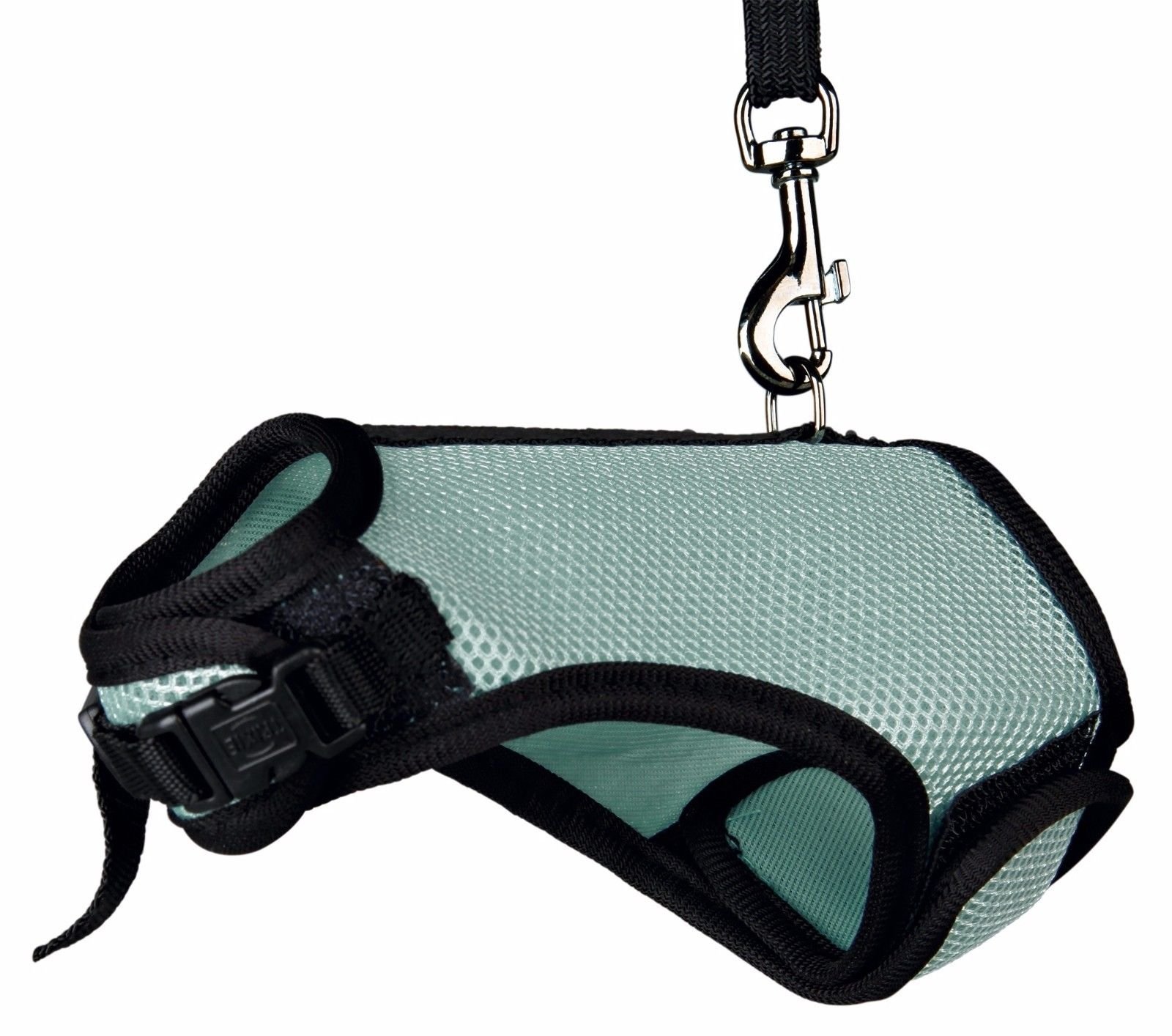 TRIXIE Harnais souple avec laisse de 1,20 m - pour petits animaux - tour de ventre réglable en continu entre 18 - 25 cm - fermeture velcro et encliquetable - différentes couleurs - choix aléatoire - 61512