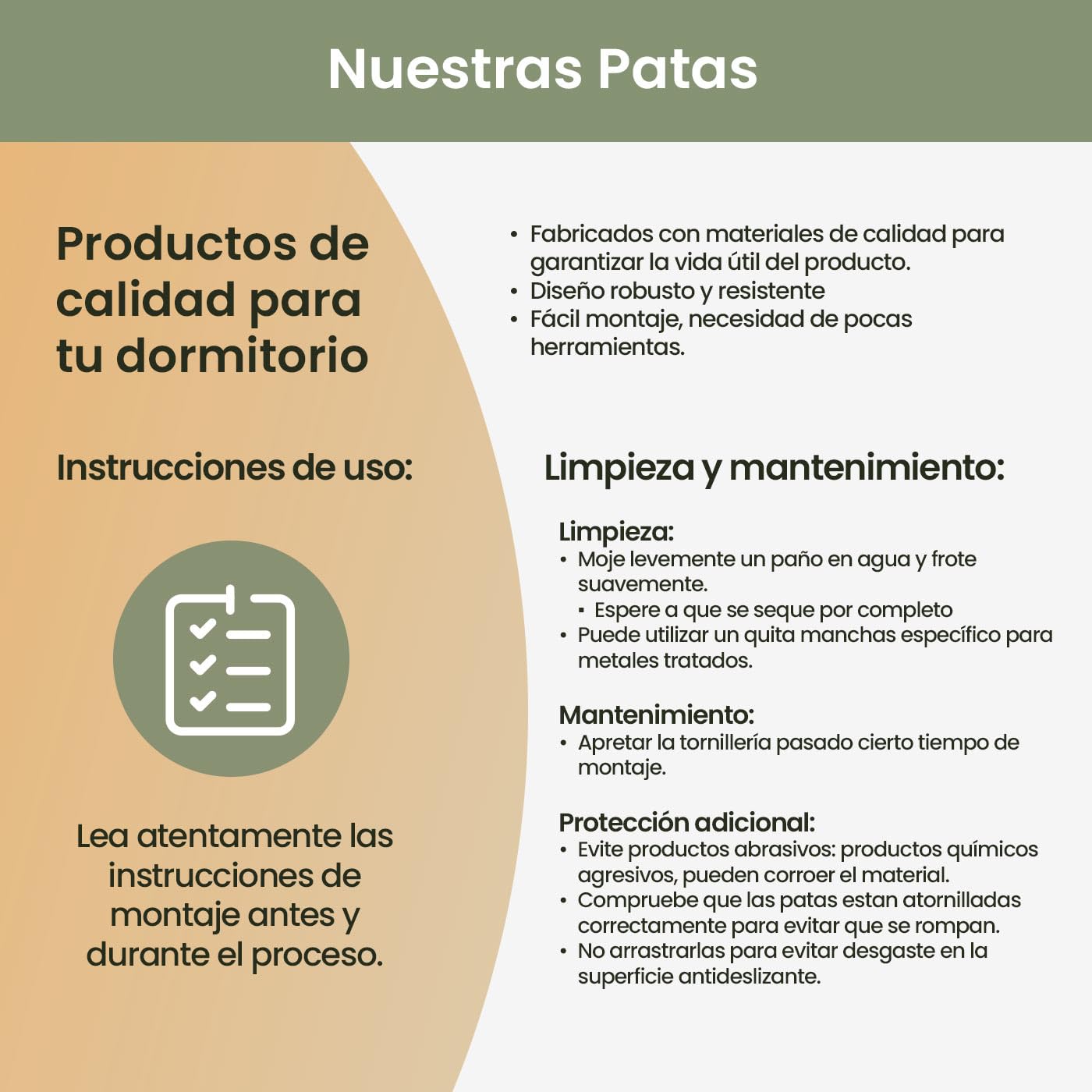Homey - Juego de 4 Patas para Somier o Base Tapizada Cilíndricas Roscadas, Gris, Altura 25 cm