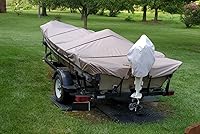 Vista 7 de GEARFLAG 600D Funda para Bote Jon de Servicio Pesado Impermeable Grado Marino Resistente a UV Correas Laterales Ajustables Reforzadas