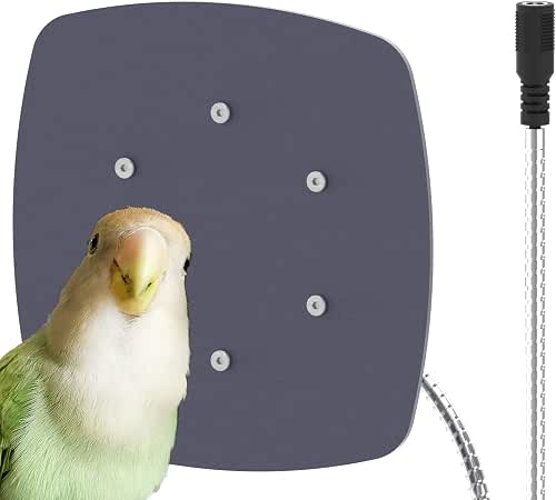 Bird Heater, Thermostatical Bird Warmer for Parakeets, IP67 Waterproof Bird