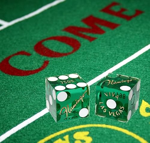 Miniatura 56 de Amplia selección de dados de 0.748 in - Auténtico casino de Las Vegas jugado a la mesa (Caesar's Palace (rojo pulido)) Palacio del César - Rojo