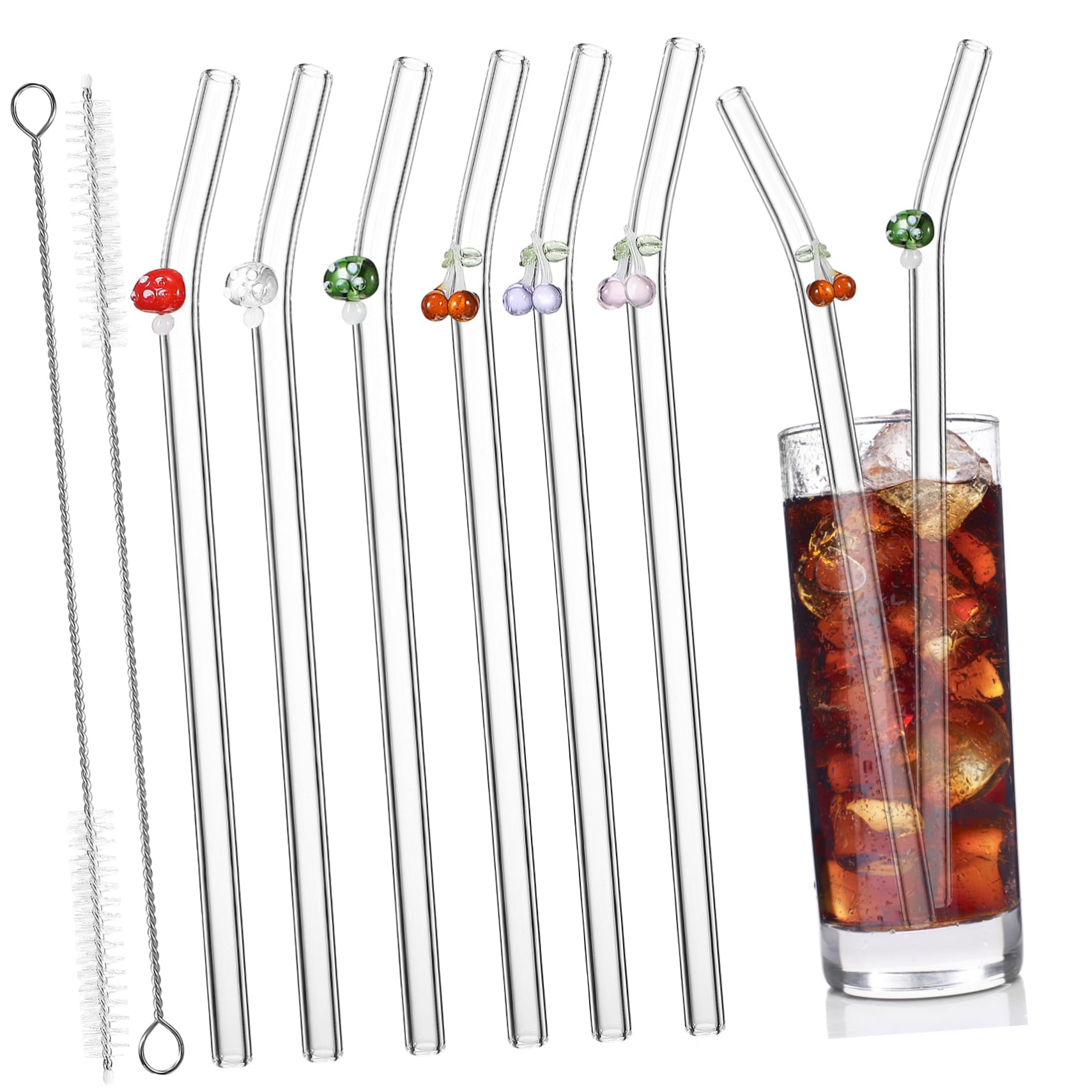 Pailles en verre réutilisables iplusmile en matériau durable premium