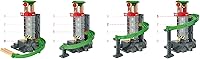 Vista 3 de BRIO World Lift & Load Warehouse Set - Juego de tren de madera de 32 piezas, funciona con todos los juegos de ferrocarriles de madera, incluye