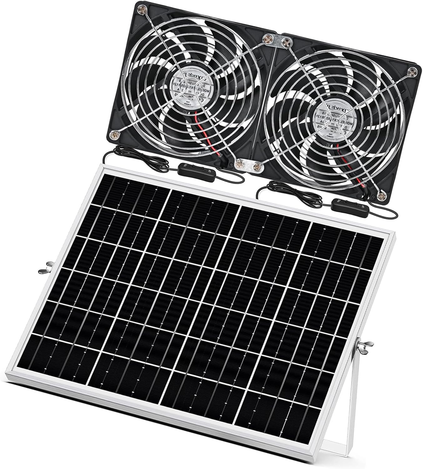 Solars Energy Powered Ventilator 12V 3000RPM Outdoor Air Circulation Fan For Window Mounting In Sheds Trailers Coops ABS Solars Ventilation Fan