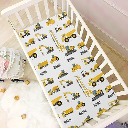 Miniatura 3 de Mini sábana personalizada para cuna para bebés, paquete personalizado y sábanas de juego con nombre, hoja de juego con nombre personalizado, hoja