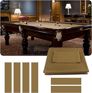 ZNQNDSR Kit De Reemplazo De Fieltro para Mesa De Billar, Tela De Billar Gruesa, Velocidad Rápida para Clubes, Bares Y Juegos Deportivos De Interior.