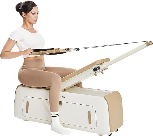 Kingsmith B2 Pilates Workout Bench equipped with multiple accessories and a fully adjustable system, including a 6-positio...