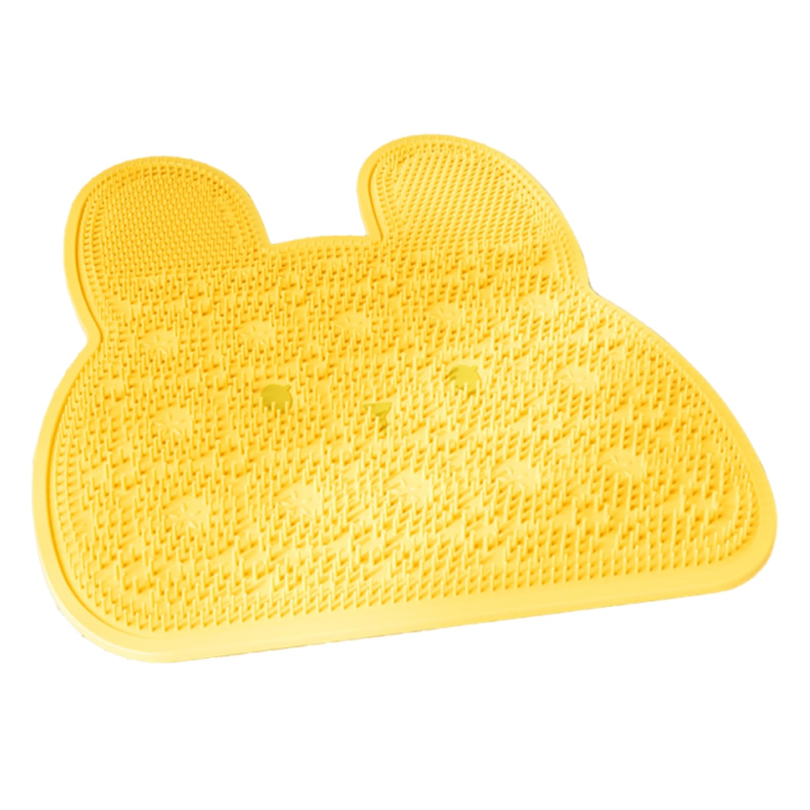 bayicie Bath Mat Rabbit Shape Soft Massage Bath Mat with Suction Cups Easy Care Bathroom Mat