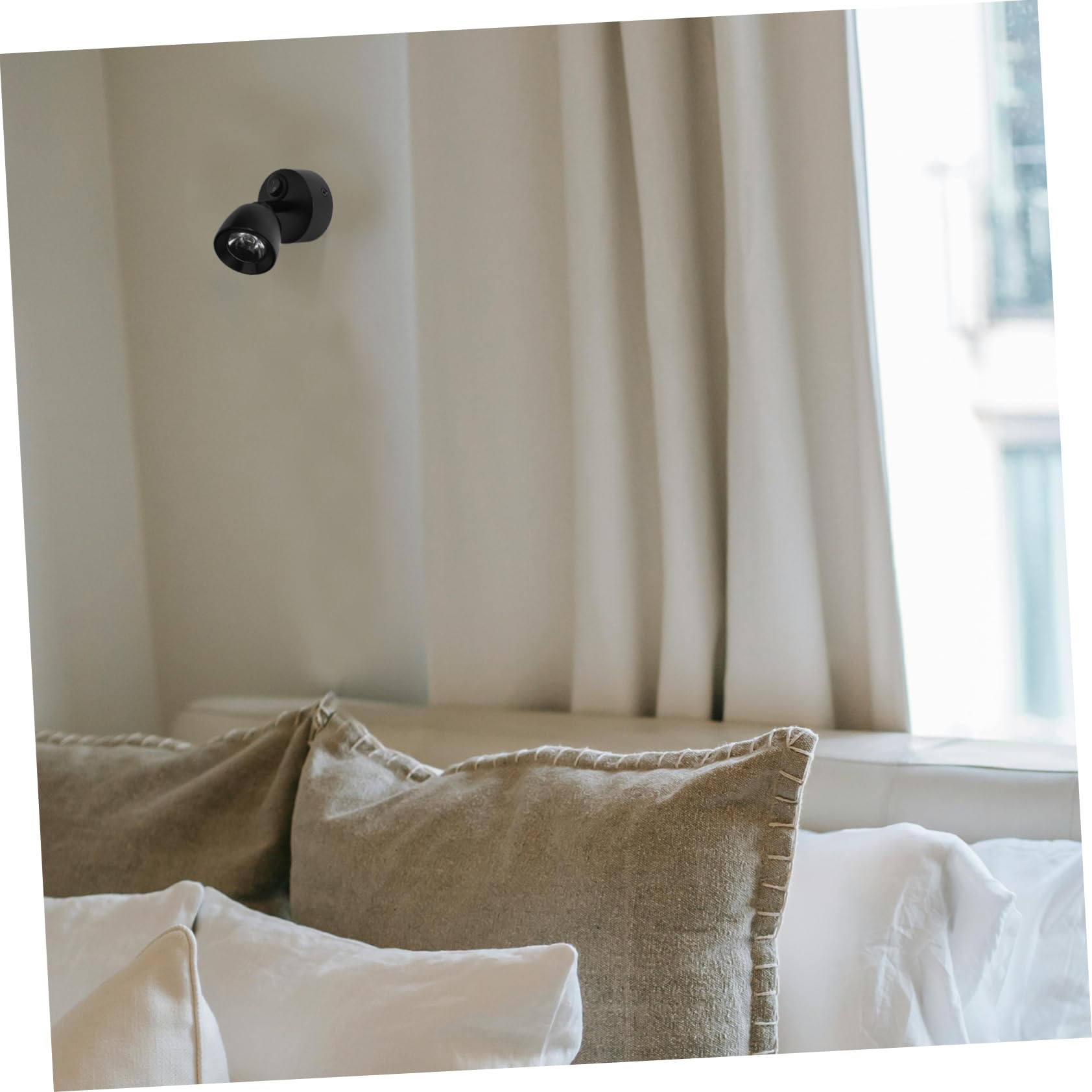 KONTONTY Led Reading Light Wall-Mounted Bedside Lamp Eye-Care Compact Outdoor/Bedroom/Living Room Use