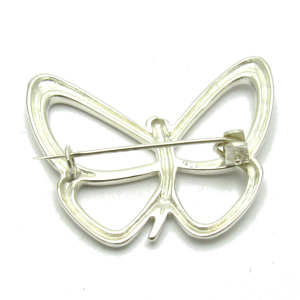 Sterling Silber Brosche Schmetterling massiv 925 Empress