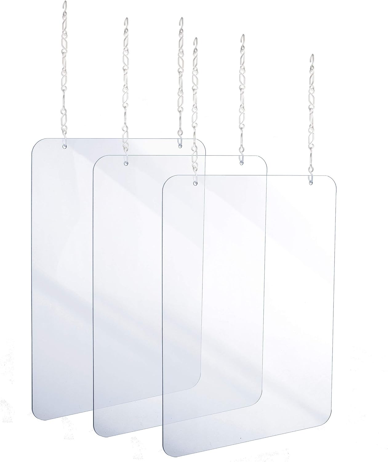 Alpine Industries Hanging Sneeze Guard 30 x 36 in Acrylic