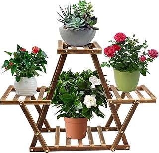 POMER Plant Stand for Indoor Plants  Wood Tiered Plant Shelf for Multiple Plants - Compare price
