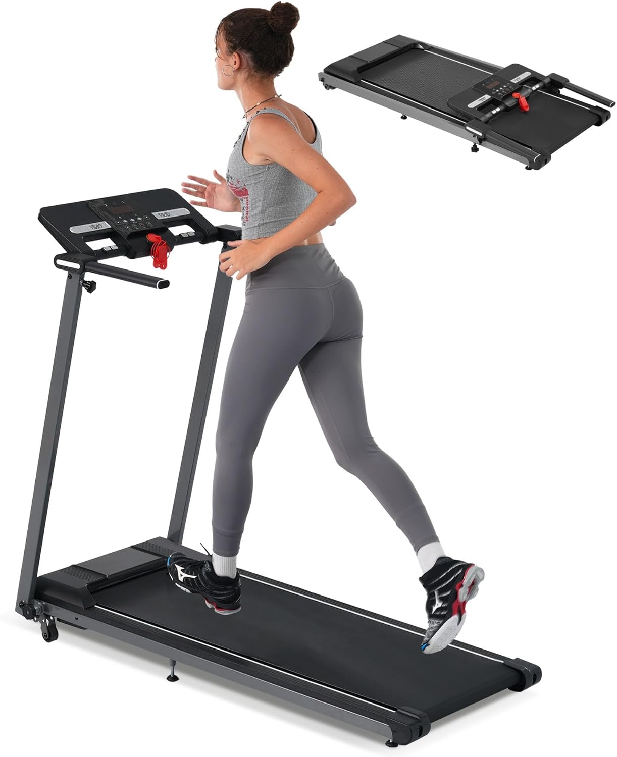 Caminadora Plegable ZeHuoGe 2.5HP, Inclinación Manual, 265 lb