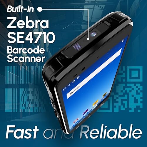 Miniatura 2 de Rayoungtek Android 12 Escáner de Código de Barras 4+64GB Integrado 1D2DQR Zebra SE4710 Escáner de Código de Barras 4G Inalámbrico Computadora Móvil