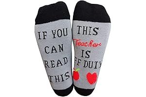 If You Can Read This I'm Off Duty Nurse Or Teacher Socks