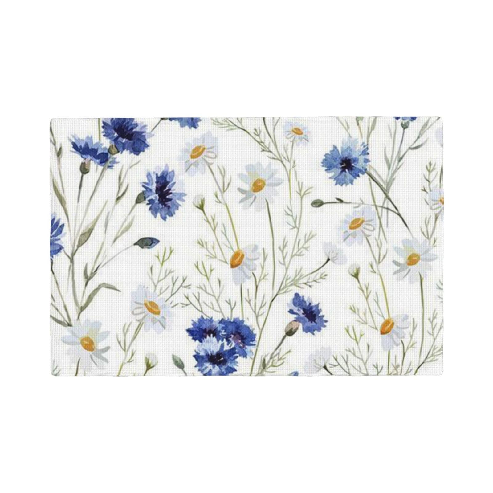 Sets de table de cuisine QQLADY à motif floral pour vos repas en famille au quotidien