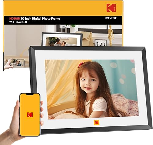 Miniatura 17 de KODAK Marco de fotos digital WiFi, 1920 x 1200 HD, marco de fotos digital con pantalla táctil, marco de fotos digital inteligente de 10.1 pulgadas