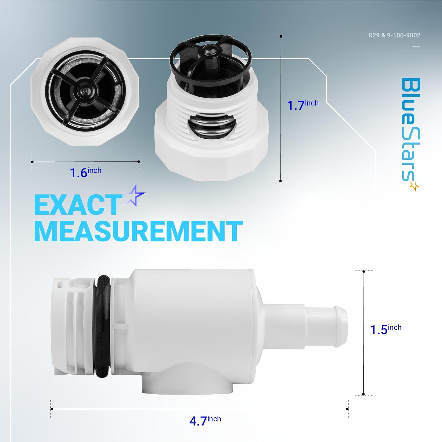 BlueStars D29 UWF + 9-100-9002 Pressure Relief Valve image 2