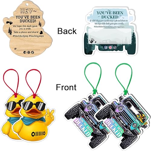 Miniatura 2 de Etiquetas de pato, tarjeta de pato You've Been, etiquetas de pato de pato, tarjeta de juego de pato, pato de goma para etiquetas, diseño de