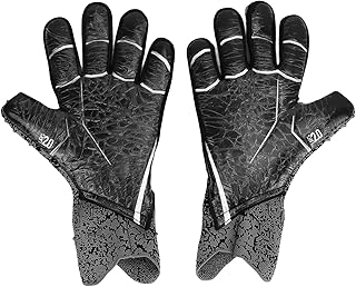 Luvas de Goleiro de Futebol, Luvas de Goleiro de Futebol Profissional de Aderência Forte, Luvas de Futebol Respiráveis, Luvas de Futebol para Adultos para As Defesas Mais Difíceis