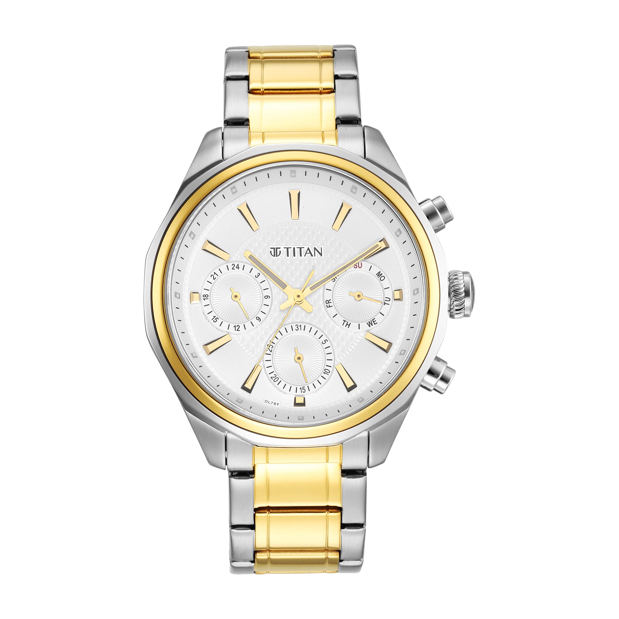 Titan Men Metal Chronograph Analog White Dial Watch-Np1829Bm01/Np1829Bm01, Band Color-Multicolor (B09DCS32MR) Amazon Price History, Amazon Price Tracker