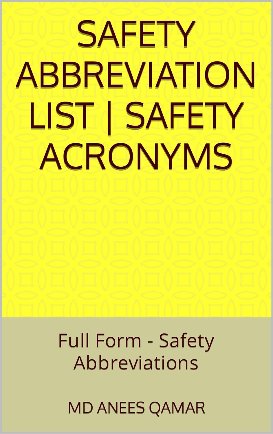 Safety Abbreviation List Safety Acronyms Full Form Safety