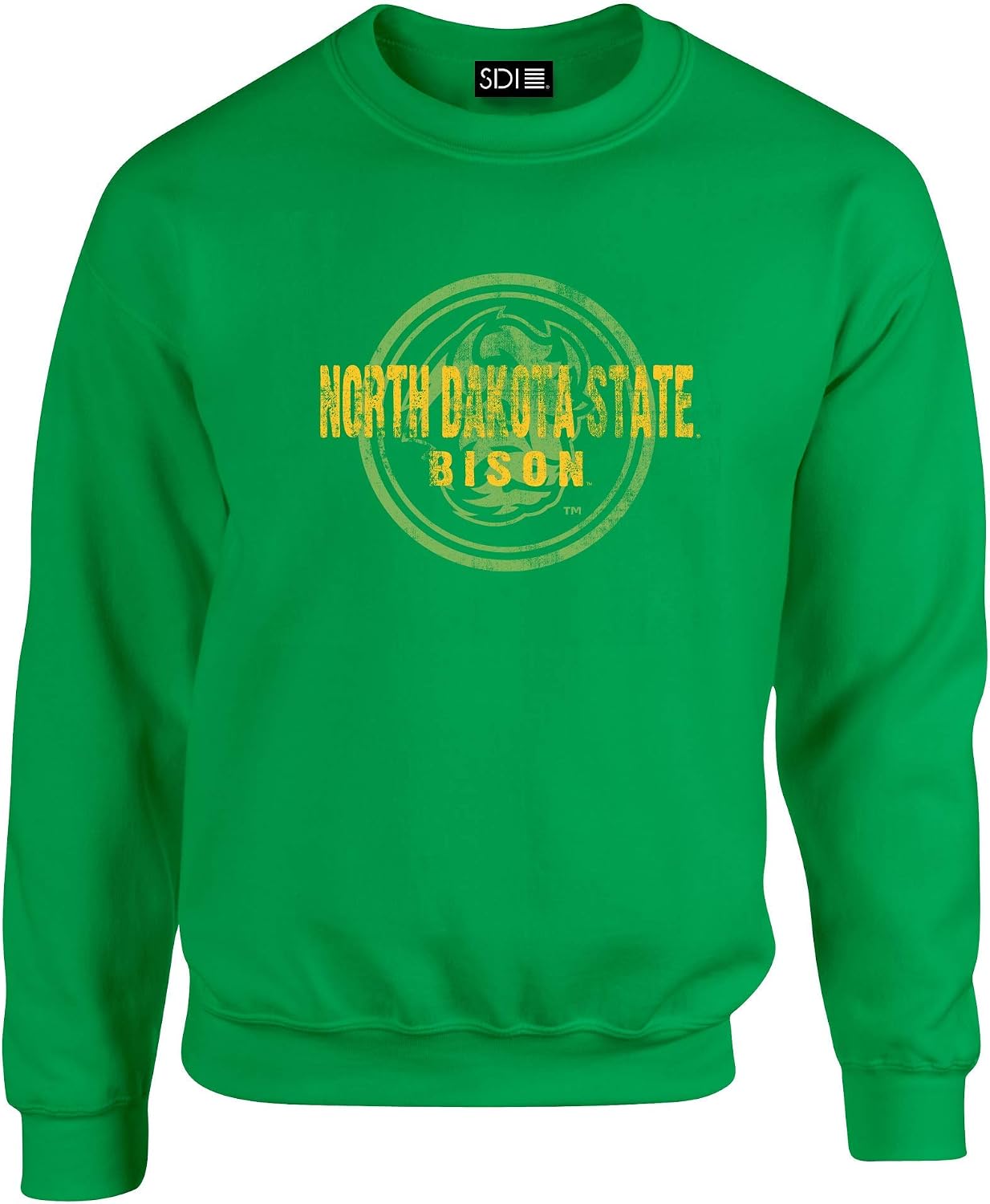 50/50 Cotton/Poly Crewneck Sweatshirt, Vintage Mascot Design
