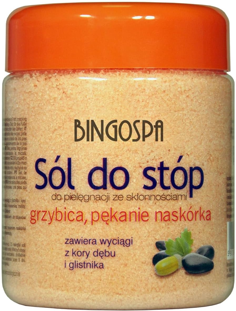 BINGOSPA Sól do stóp przeciw grzybicy, pękaniu naskórka 550 g