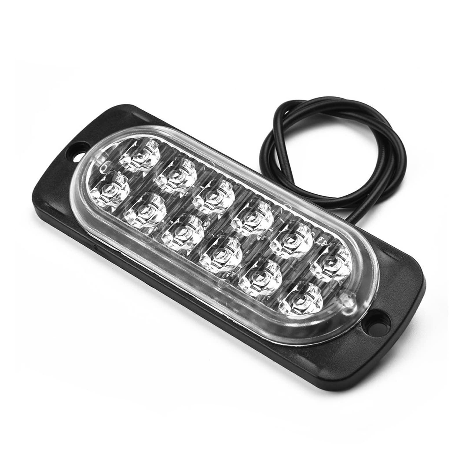 Blocchi luci antinebbia Universal 12LED Off-road Car Trailer Trucks Safety Urgent Working Fendinebbia Lampada A Luce Rossa 12V-24V 36W - Urgent Light Shell In Plastica