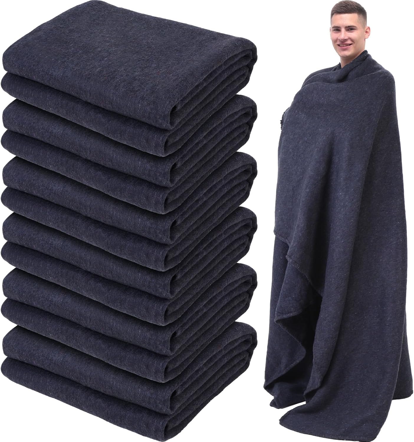 Preboun 6 Pcs First Aid Fire Retardant Blanket Military