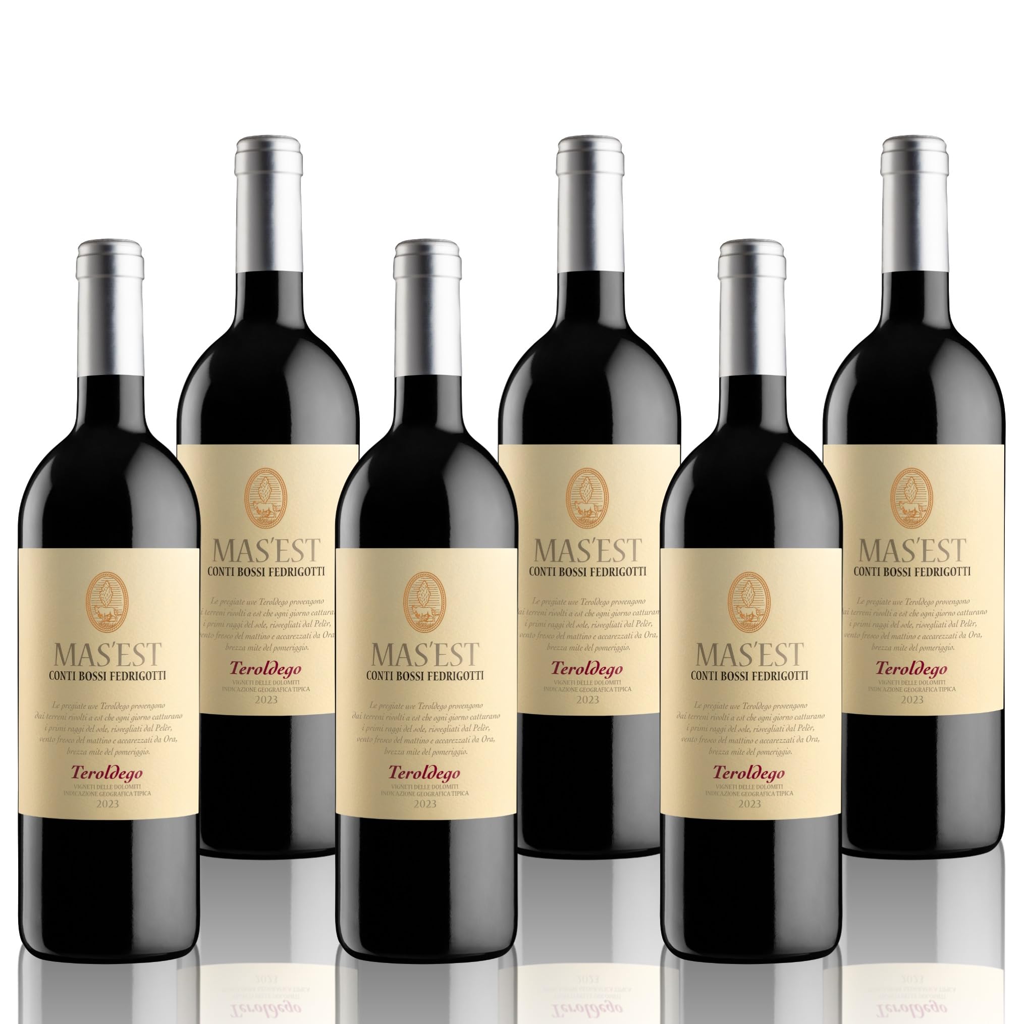 BOSSI FEDRIGOTTI "MAS'EST TEROLDEGO" 2023 | Vigneti delle Dolomiti IGT | 750 ml | 6 bottiglie