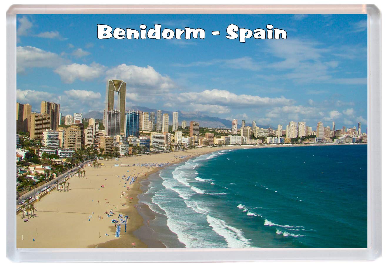 Baked Bean Store Multicolor Benidorm - Spain - Jumbo Fridge Magnet/Magnets Bbsm2026