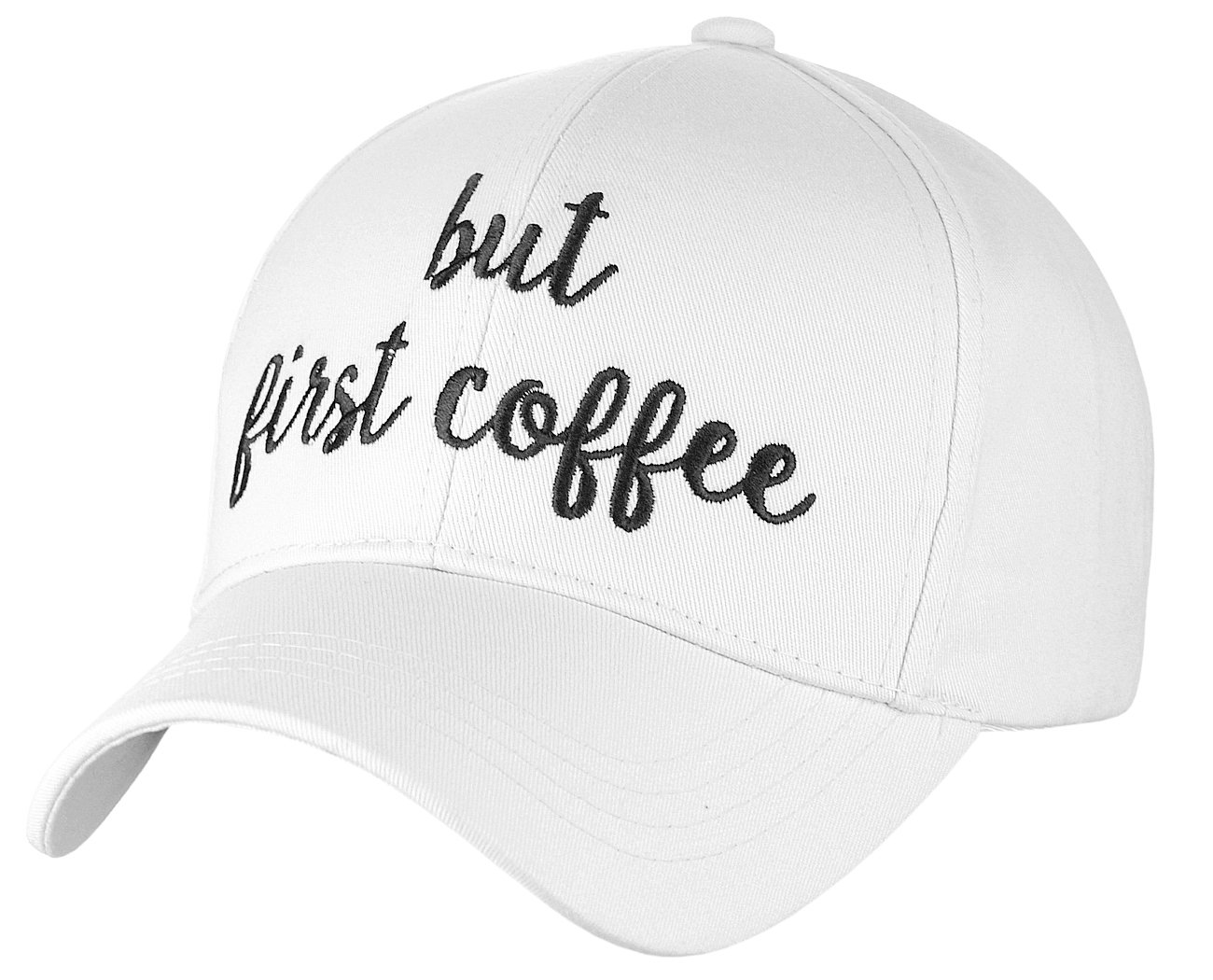 Women's Embroidered Quote Baseball Cap - 100% Cotton Adjustable Hat, One Size Fits Most