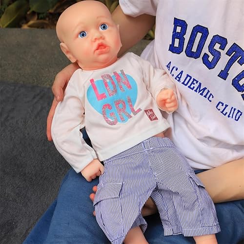 Muñeca realista de silicona completa de 22.5 pulgadas, muñecas de bebé renacidas realistas, juguete y coleccionable. Chica calva 005