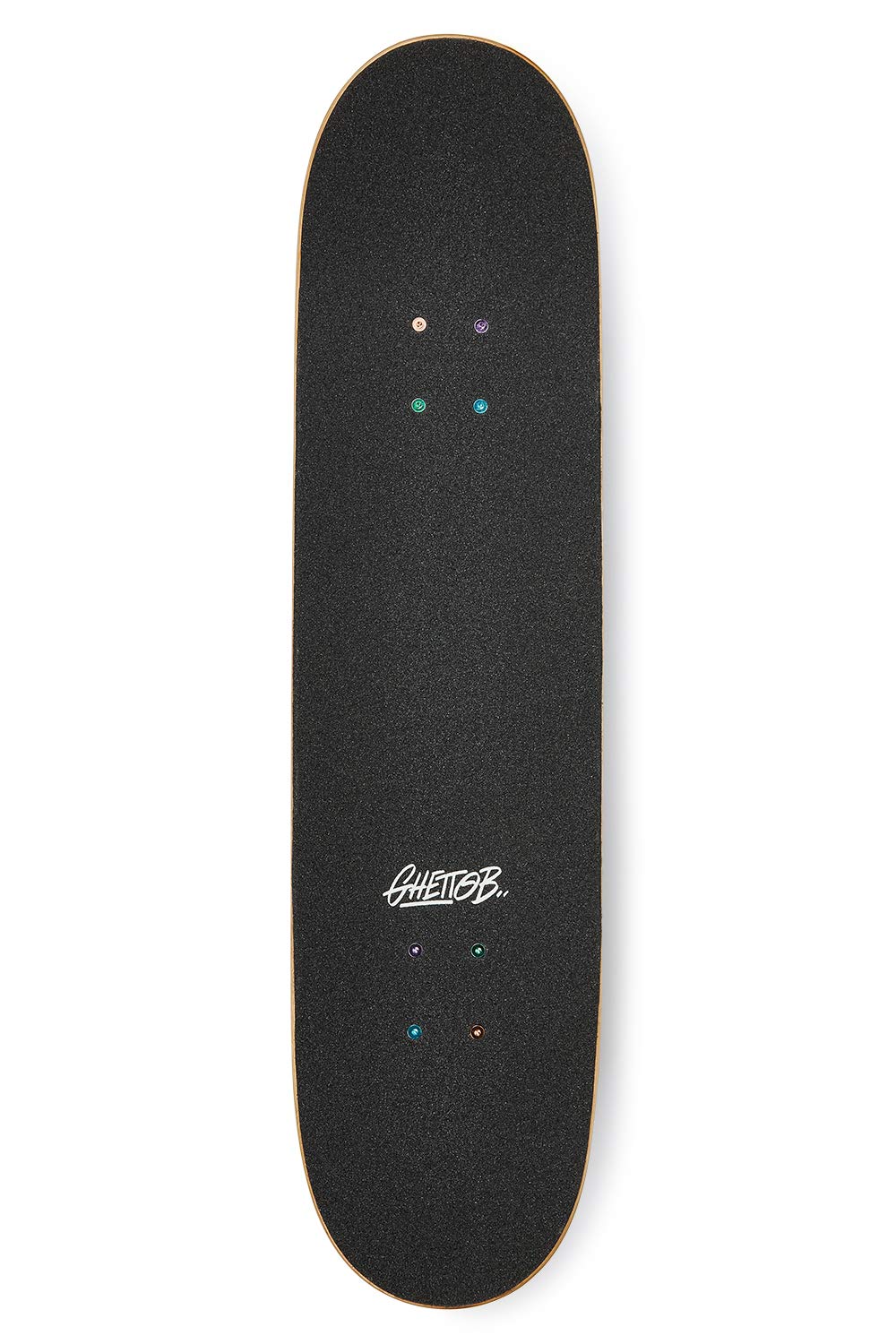 GHETTOBLASTER Skateboard 80 x 20 cm - Skateboard enfant - Skateboard adulte - Skateboard Trick déjà assemblé - Planche en érable 7 couches - Roulements Abec 9 - Roues Skateboard 53 mm