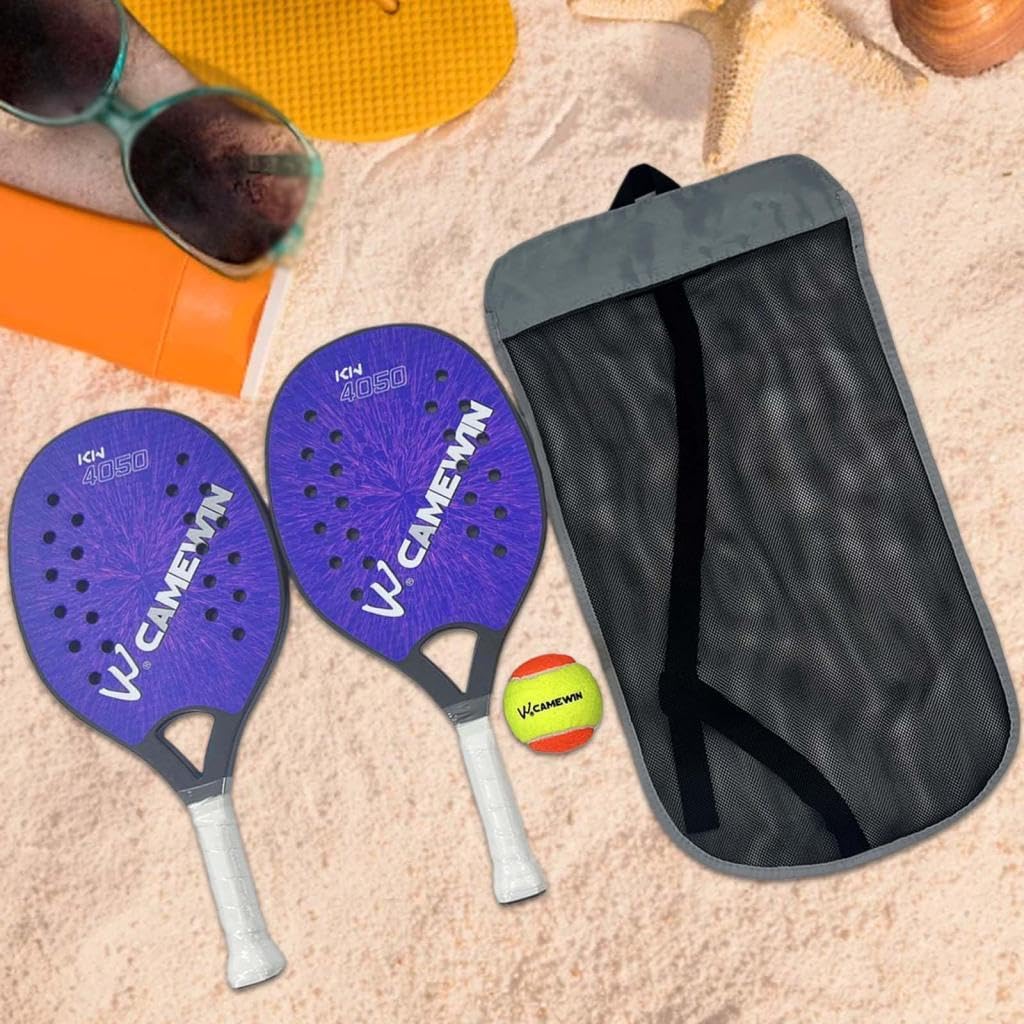 Ensemble de Raquettes de Tennis de Plage Haut de Gamme avec étui de Transport