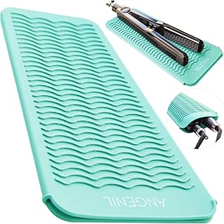 ANGENIL Professional Heat Resistant Silicone Pouch for Cordless Flat Iron and Curlers in One, Hair Dryer, Hair Dryer, Curling Iron Clips, Gifts for Women