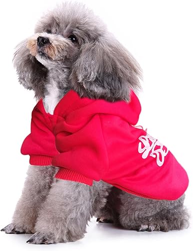 Miniatura 3 de Jecikelon Sudadera con capucha de invierno para perro, ropa cálida para perros pequeños, abrigo de chihuahua, ropa para cachorros y gatos (XXS,