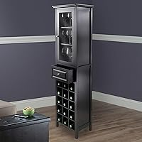 Vista 2 de Winsome Almacenamiento de vino burdeos, negro