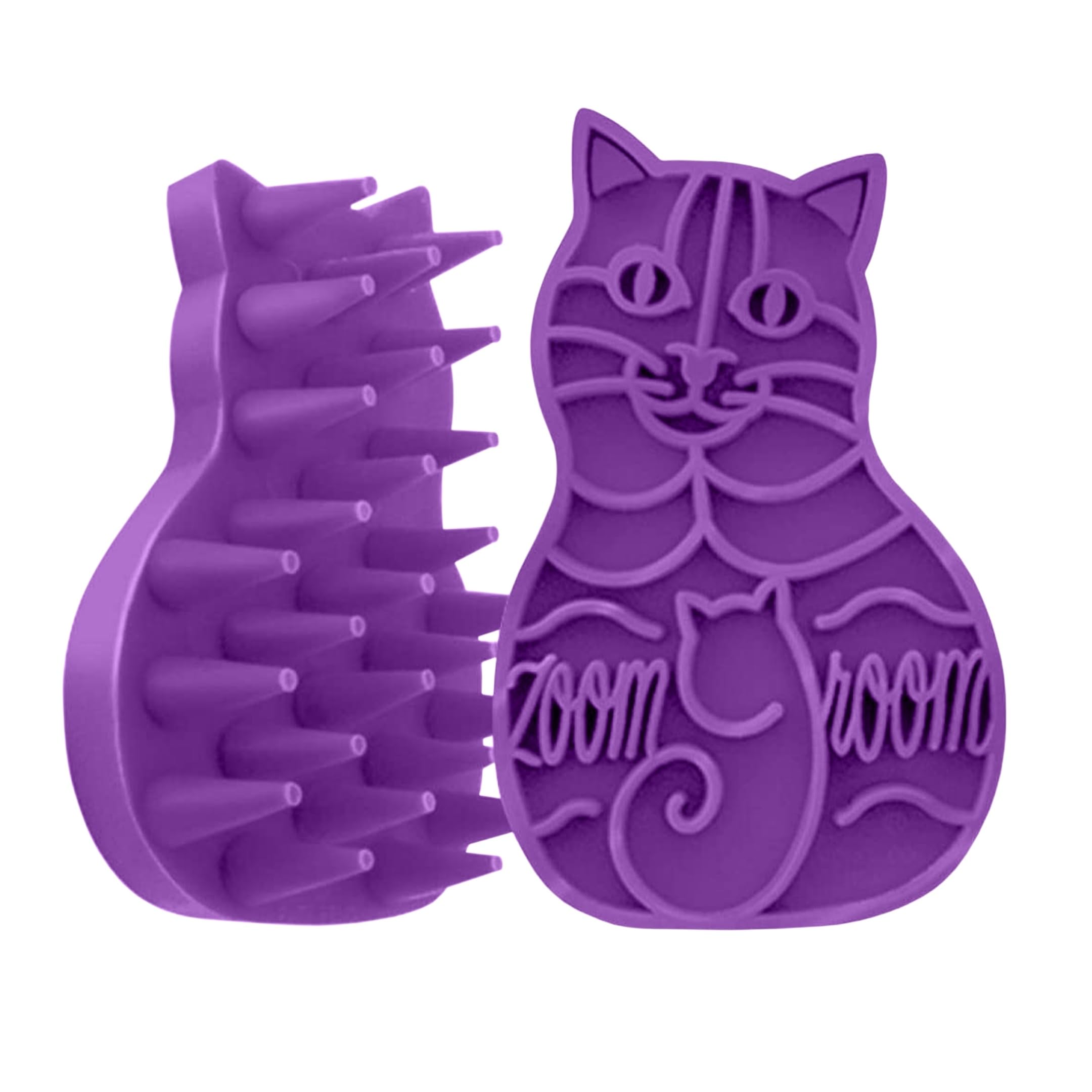 Amazon.co.jp: KONG Cat ZoomGroom ソフトラバー 猫マッサージブラシ
