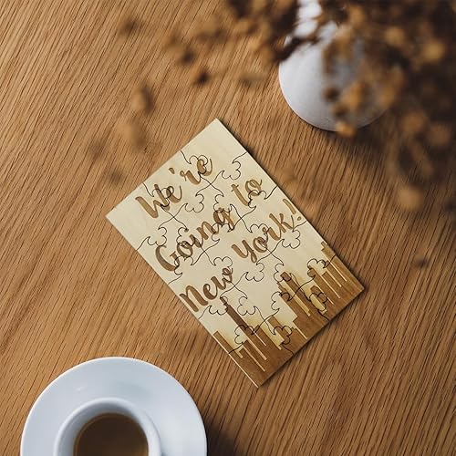 Miniatura 5 de We Going to New York - Rompecabezas de madera de tilo de 15 piezas, sorpresa de vacaciones NY Trip Reveal