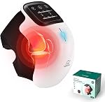 Snailax Massage du genou sans fil avec chaleur, Massage de soutien du genou pour le genou, 3 Modes de vibration & 3 Niveaux de chauffage, Cadeau d'anniversaire pour papa, Maman, Hommes, Femmes